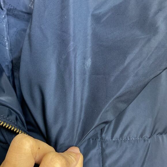 Cole Haan navy blue feather down hooded winter coat size XS - Picture 14 of 14